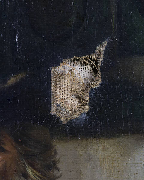 Tear in Canvas Oil Painting 5827225 Clars