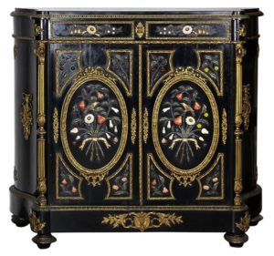 Napoleon III onyx and ormolu mounted cabinet