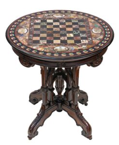 American Renaissance Revival games table,