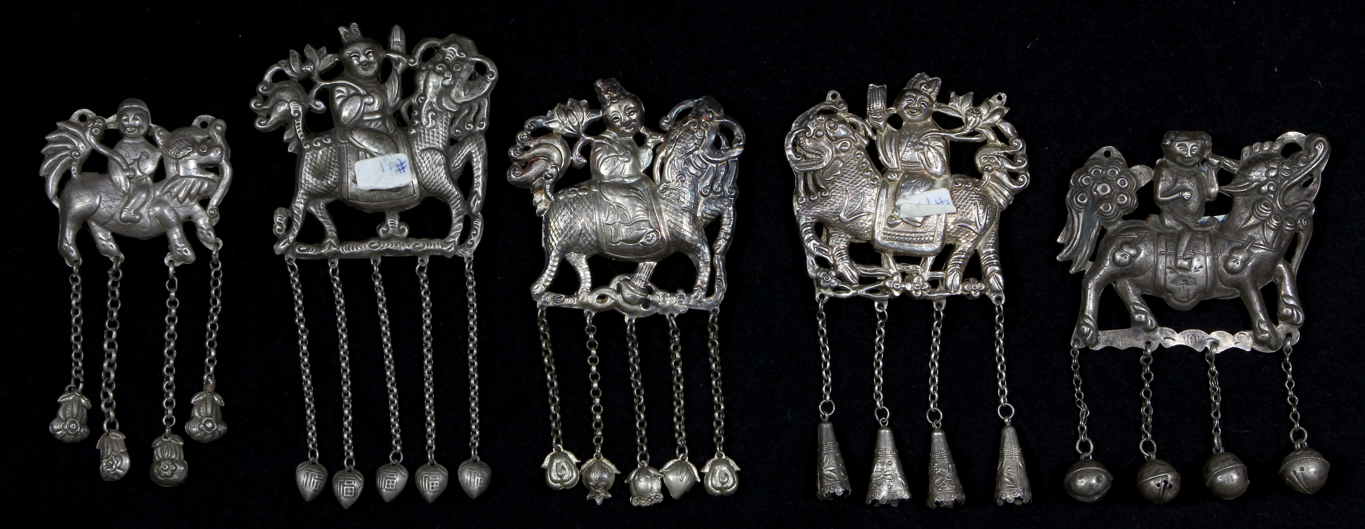 Chinese silver pendants
