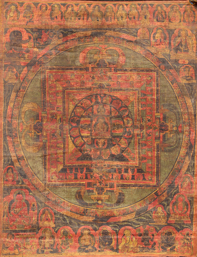 Himalayan painted thangka, Vairocana Mandala